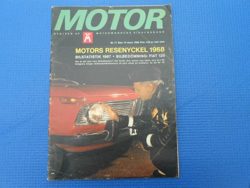 Motor nr 11 1968  SAAB V4 Volvo Amazon Fiat 125 Volvo 144 S Fiat 124 Citroen