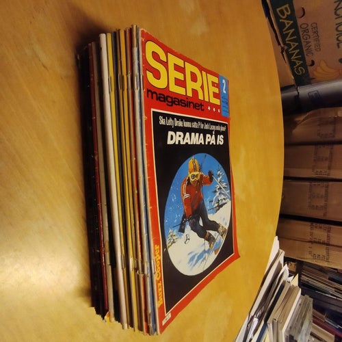 Samling Seriemagasinet 1983 flera nummer 19 styck mellan lässkick och Fine.