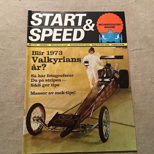 START & SPEED NR 5 1973 DRAGSTER,DODGE CHALLENGER 70,VOLVO DUETT PLYMOUTH LANZ