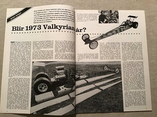 START & SPEED NR 5 1973 DRAGSTER,DODGE CHALLENGER 70,VOLVO DUETT PLYMOUTH LANZ
