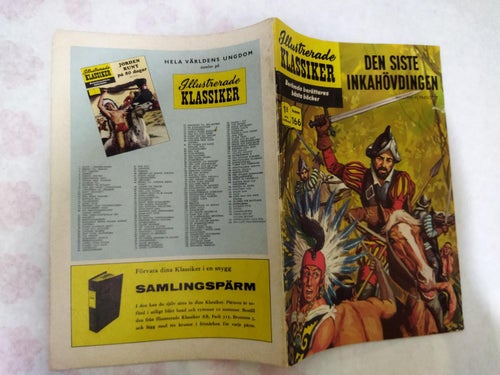 Illustrerade Klassiker nr 166 Den siste inkahövdingen - William H. Prescott. VF
