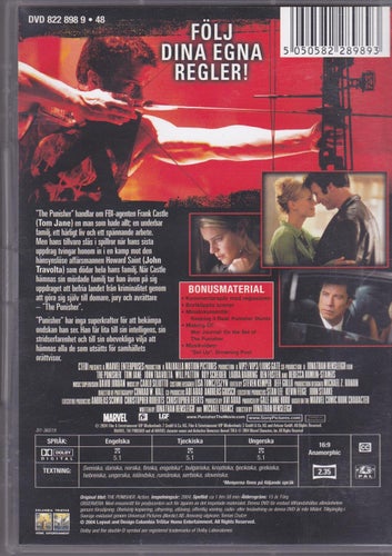 DVD / The Punisher / Tom Jane, John Travolta, Will Patton / Nyskick