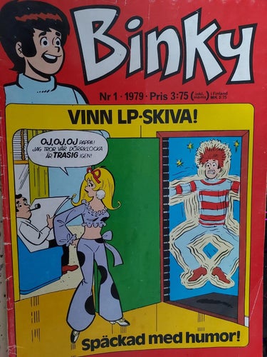 serier nr 1 1979 BINKY 17,5x25 cm !