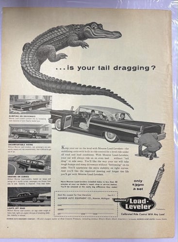 Tidningsutdrag 1958 Monroe Load-Leveler