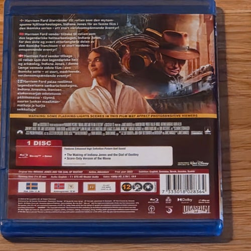 NYSKICK Indiana Jones and the Dial of Destiny Blu-ray