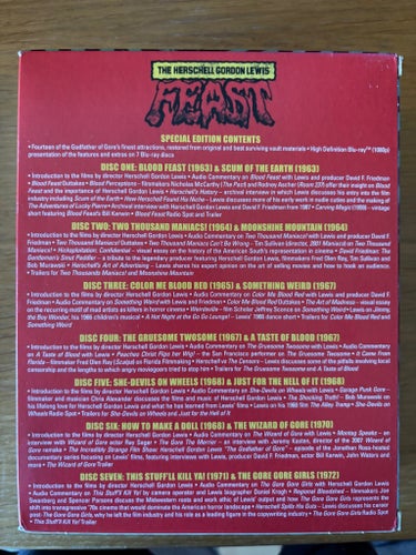 The Herschell Gordon Lewis Feast Arrow Video Blu-ray Box Set