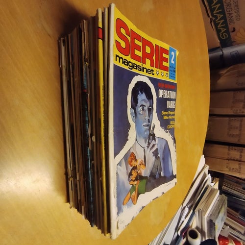 Samling Seriemagasinet 1981 flera nummer 25 styck mellan lässkick och Very Good+