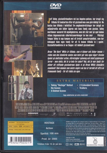 DVD / Gisslan / Bruce Willis, Kevin Pollak, Ben Foster / Nyskick