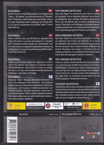 DVD 2i1 / Blackball + The Singing Detective / Robert Downey, Jr. / Nyskick