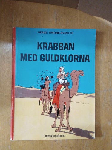 Tintin Herge Tintins äventyr Krabban med guldklorna. 1970, 1:a uppl. Very Fine