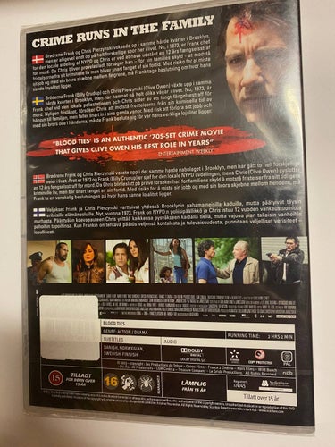 DVD Blood Ties INPLASTAD