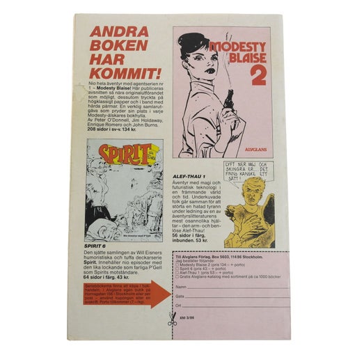 Agent X9 - 1986 - NR 3 - Modesty Blaise : Med döden i hälarna