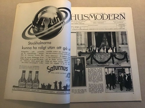 HUSMODERN NR 11 1931 PRINS CARL,STOCKHOLM,STÅHLBERGS BRÄNDÖ,MODE,PHILIPS
