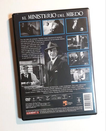 Ministry of Fear (Fritz Lang, 1944) - Ray Milland - Efter Graham Greene - Import
