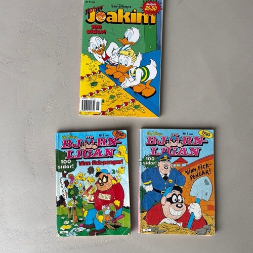 Kalle Anka Farbror Joakim och Björnligan serietidningar
