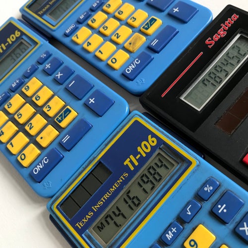Texas Instruments TI-106 och Sagitta miniräknare