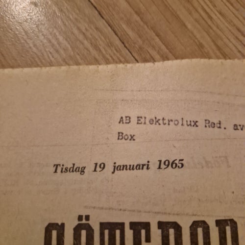 Göteborgs Handels- och Sjöfartstidning 1965