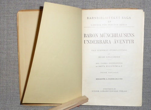 Baron Münchhausens underbara äventyr. Illustrerad