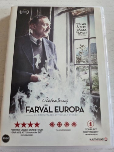 Farväl Europa (2016) - Stefan Zweig - Njutafilms - DVD