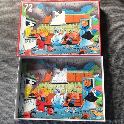 Pussel 72 bitar Dennis the Menace retro komplett