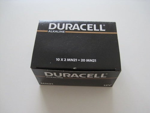 Duracell MN21 12V Alkaline Batterier, 20 st. Nya