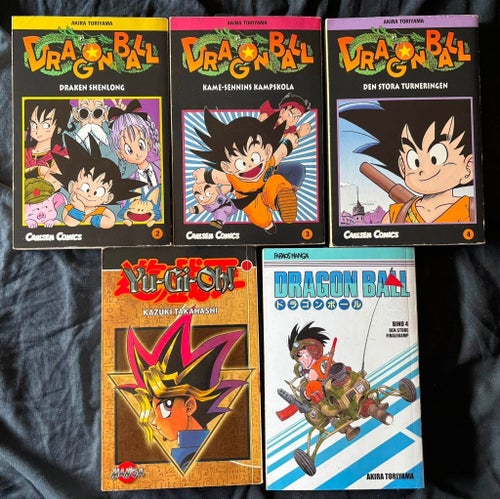 5 Blandade BÖCKER MANGA