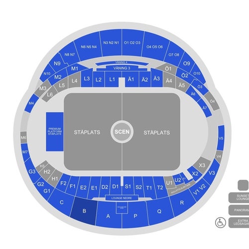 2 Swedish House Mafia Premium biljetter - grymma sittplatser