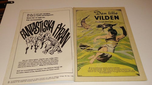 illustrerade klassiker 47 Den lille vilden - Frederick Marryat. Good Plus