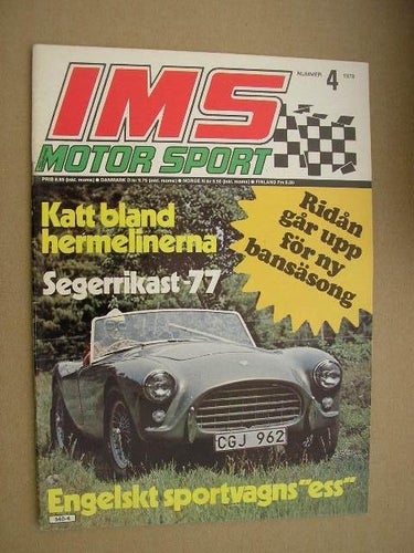 IMS / Illustrerad Motorsport 1978 Nr. 4 med Saab Turbo