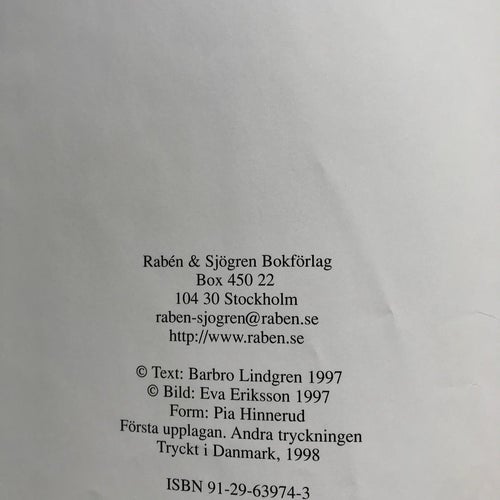 ANDREJS LÄNGTAN + STORA SYSTER OCH LILLE BROR Barbro Lindgren Eva Eriksson