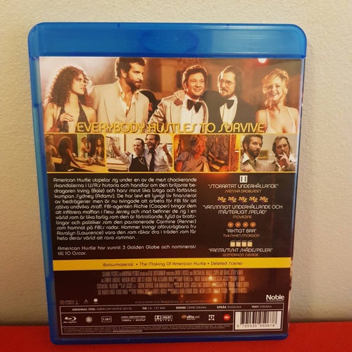 Blu-ray - American Hustle - Christian Bale, Bradley Cooper - Mycket Fint Skick