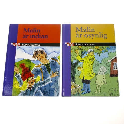 Hans Peterson - Malin är indian / Malin är osynlig | Börja läsa serien