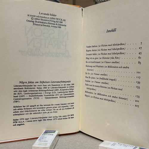 Levande bilder och andra berättelser av F. Nilsson Piraten. bok, Very Good plus