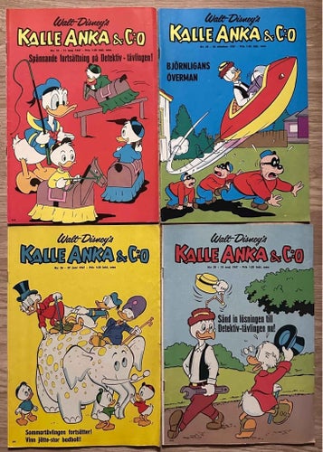 Kalle Anka & C:o, 1967, 4 st.