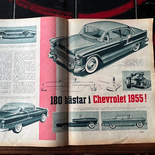 Tidningsurklipp Chevrolet Bel Air 1955