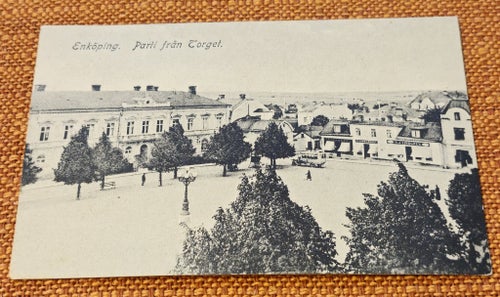 Enköping parti från torget postgånget 1927