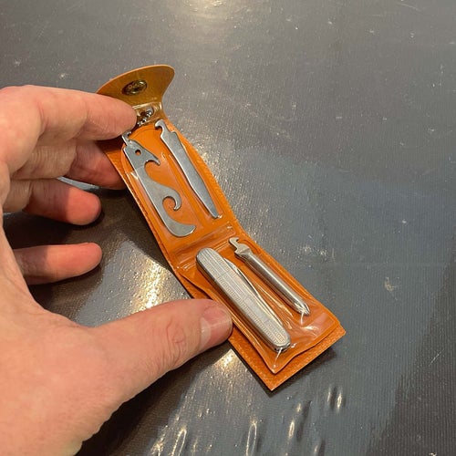 Richards Mini pocket kniv multitool England - Äldre nyckelring Rare