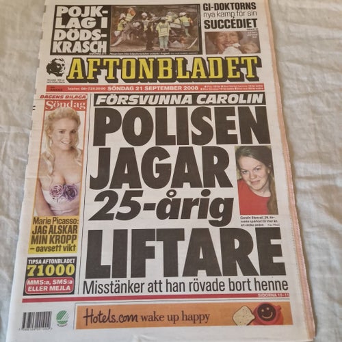 Aftonbladet Söndag 21 September 2008