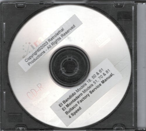 Bultaco Factory Service Manual CD-R
