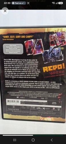 RARE. Kult knas . Repo! The Genetic Opera (DVD)