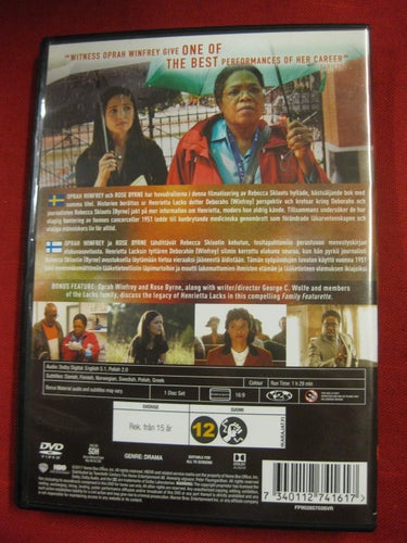 THE IMMORTAL LIFE OF HENRIETTA LACKS - OPRAH WINFREY, ROSE BYRNE - DVD OKT 2017