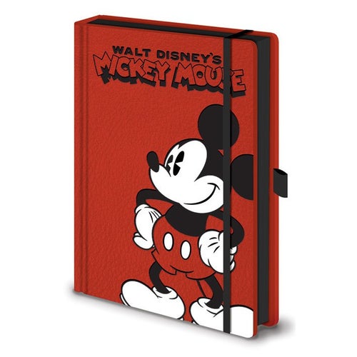 MICKEY MOUSE POSE PREMIUM A5 ANTECKNINGSBOK Merchandise Merch Disney Musse Pigg