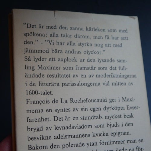 Francois de La Rochefoucald - Maximer , inb. Forum1963