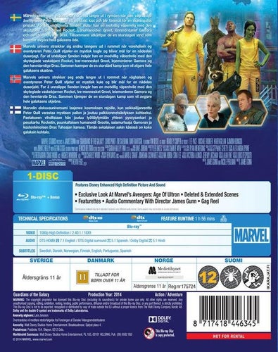 Marvel - Guardians of the Galaxy - Blu-Ray