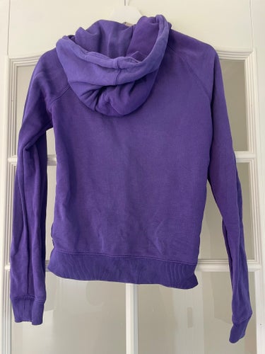 Nike lila hoodie med dragkedja, storlek XS