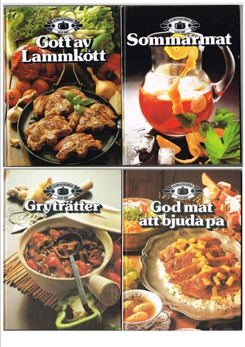 KOKBOKSKLUBBEN GOD MAT - 17 böcker (Hemmets Journal 1980-1983)