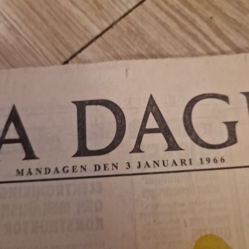 Svenska Dagbladet 3 Januari 1966