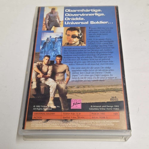 Universal Soldier VHS film hyr