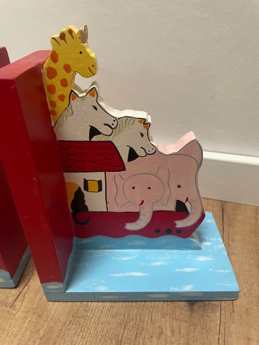 Noah Ark Bokstöd retro trä