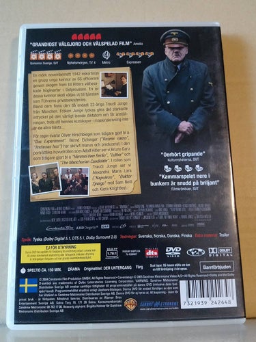 Undergången, dvd